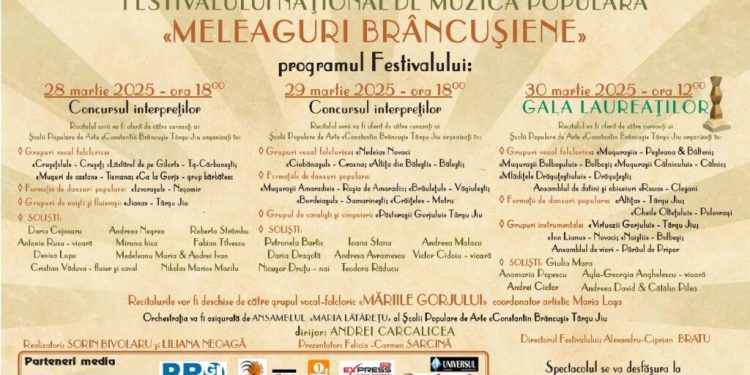 festivalul-national-de-muzica-populara-meleaguri-brancusiene,-la-targu-jiu-–-gazeta-de-sud