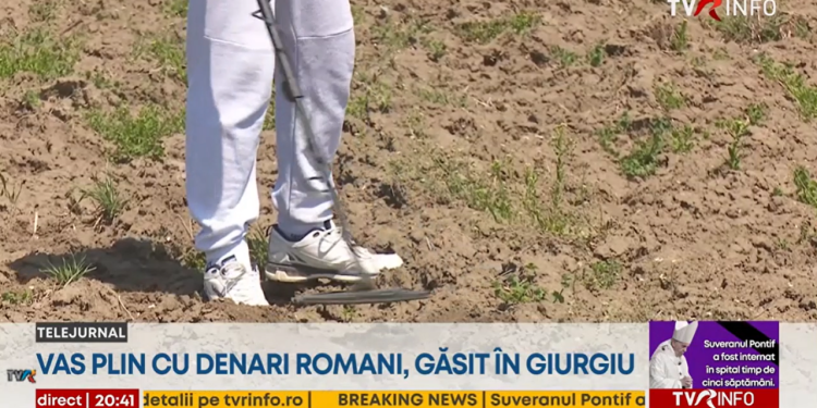 tezaur-roman-gasit-in-giurgiu:-aproape-1500-de-denari-de-argint,-descoperiti-de-un-cautator-amator