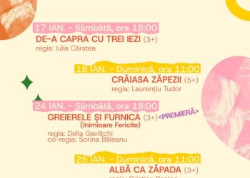 week-end-de-poveste-la-teatrul-colibri:-greierele-si-furnica,-in-premiera,-si-alba-ca-zapada-–-gazeta-de-sud