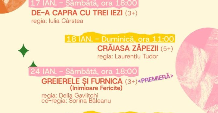 week-end-de-poveste-la-teatrul-colibri:-greierele-si-furnica,-in-premiera,-si-alba-ca-zapada-–-gazeta-de-sud