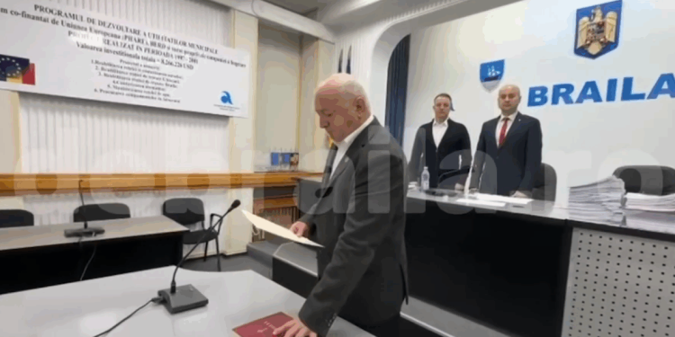 moment-comic-in-sedinta-consiliului-local-al-municipiului-braila,-oferit-de-un-consilier-care-depunea-juramantul:-la,-la,-la