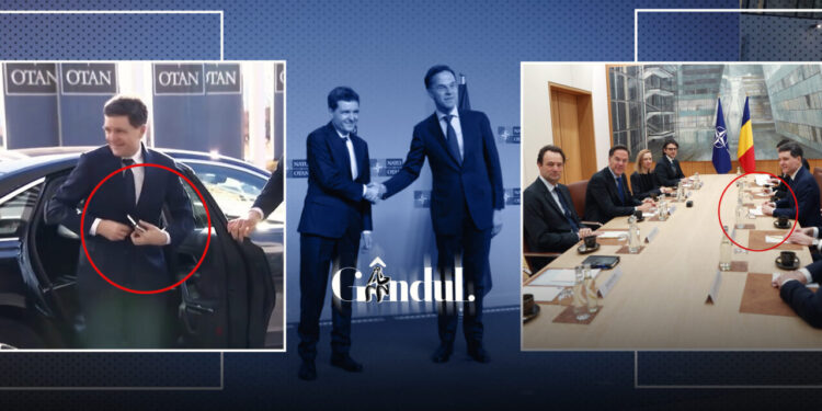 nicusor-dan-si-a-luat-celebrul-carnetel-si-la-intalnirea-cu-secretarul-general-al-nato.-presedintele-e-nedezlipit-de-talismanul-sau