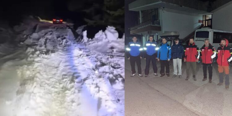interventie-de-urgenta-a-salvamontistilor-in-noaptea-de-inviere.-un-barbat-si-fiul-sau-au-ramasi-blocati-in-zapada-ore-intregi