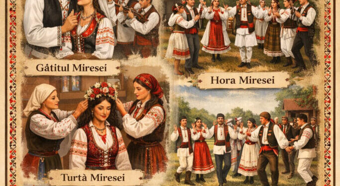 nunta-la-romani,-obiceiuri-si-traditii,-eveniment-dedicat-patrimoniului-popular,-la-bailesti-–-gazeta-de-sud
