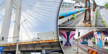 bucuresti,-in-santier-episodul-2-cum-se-lucreaza-la-pasajul-basarab-dispar-desenele-de-pe-stalpi,-dar-rugina-inca-mai-curge-de-pe-pod.-mai-e-foarte-mult-de-lucru-la-constructia-inceputa-de-basescu,-finalizata-de-oprescu-si-lasata-in-paragina-de-nicusor