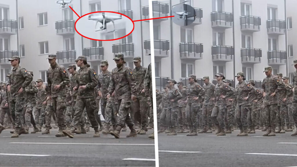 militarii-romani-invata-sa-danseze,-alaturi-de-drone-in-survol