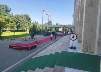 covorul-rosu,-pregatit-la-guvern-pentru-premierul-republicii-moldova,-vasile-tofan