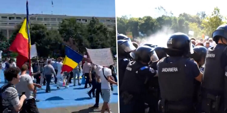 protestul-oierilor,-la-final-o-zi-cu-trafic-blocat,-interventia-jandarmilor-si-promisiuni-din-partea-autoritatilor.-vezi-filmul-zilei