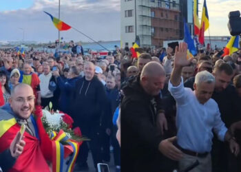 calin-georgescu,-aclamat-de-sustinatori-in-oradea.-„bolojane,-nu-uita,-romania-nu-i-a-ta”,-au-scandat-oamenii