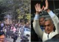 150-de-sustinatori-s-au-strans-in-fata-arestului-central,-in-asteptarea-lui-calin-georgescu.-fostul-prezidentiabil-va-petrece-noaptea-dupa-gratii