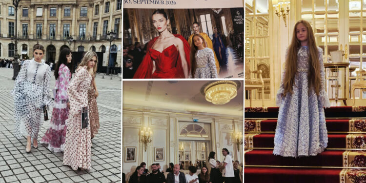 cel-mai-tanar-manechin-de-la-paris-fashion-week-este-o-argeseanca-de-8-ani.-a-prezentat-haine-pentru-creatoarea-clara-rotescu