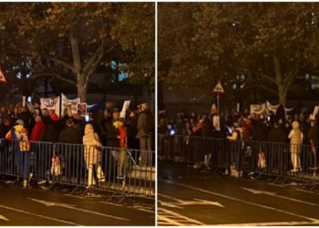 a-18-a-noapte-de-proteste-in-fata-arestului-central,-pentru-sustinerea-lui-calin-georgescu.-oamenii-cer-eliberarea-fostului-prezidentiabil
