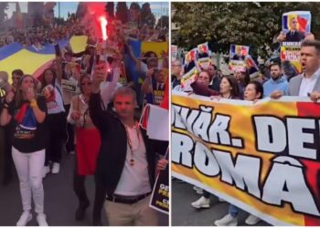 mii-de-romani-din-italia-au-manifestat-la-roma-pentru-eliberarea-lui-calin-georgescu.-autoritatile-italiene-au-autorizat-protestul
