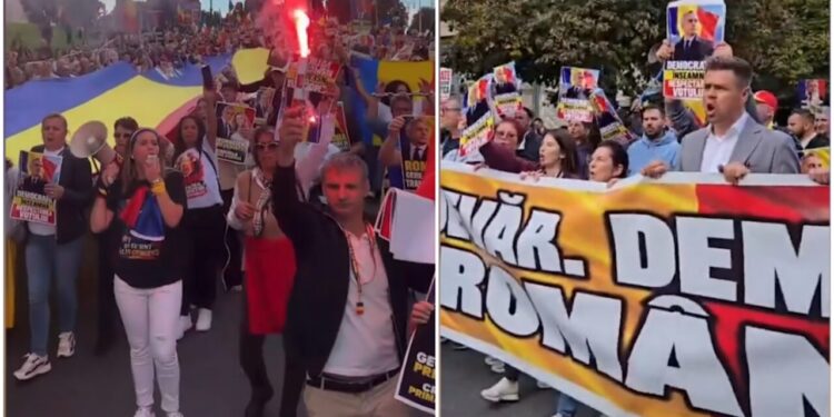 mii-de-romani-din-italia-au-manifestat-la-roma-pentru-eliberarea-lui-calin-georgescu.-autoritatile-italiene-au-autorizat-protestul